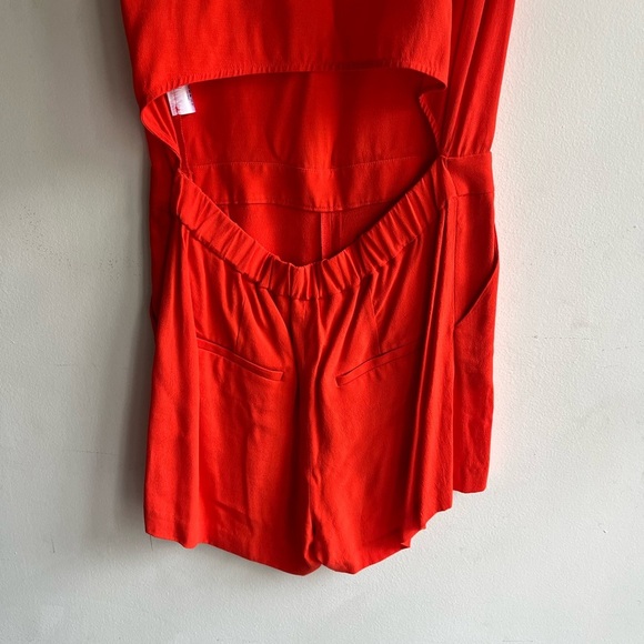 VERONICA BEARD Yadira Orange Romper Size 8 - Picture 10 of 10